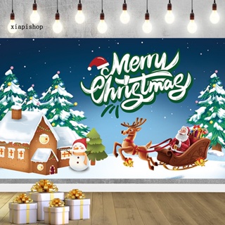 Xps ธงคริสต์มาส ลายเกล็ดหิมะ ซานตาคลอส สโนว์แมน คริสต์มาส กันริ้วรอย แขวนง่าย สําหรับตกแต่งเทศกาลคริสต์มาส