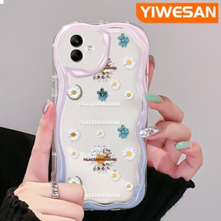 เคสมือถือ แบบนิ่ม แบบใส ลายดอกเดซี่ กันกระแทก สําหรับ Samsung A04 A04E M04 F04