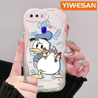 เคสโทรศัพท์มือถือ ซิลิโคน ใส กันกระแทก ลายการ์ตูนโดนัลด์ดั๊กน่ารัก สําหรับ OPPO R17 R15 Pro