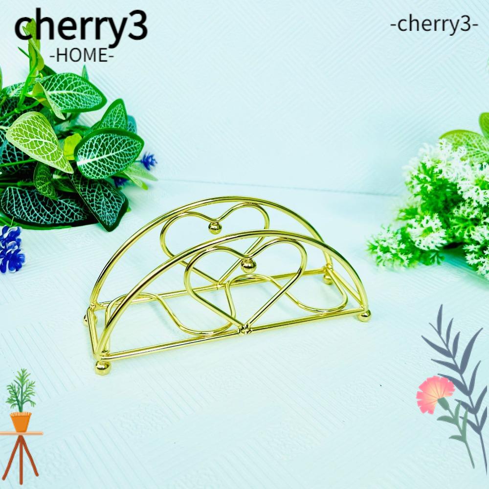 cherry3-ที่ใส่กระดาษทิชชู่-เหล็ก-รูปหัวใจ-ทนทาน-ทําความสะอาดง่าย-สีทอง-สไตล์หรูหรา