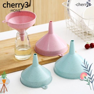 Cherry3 กรวยจ่ายน้ํามัน ไวน์ ของเหลว พลาสติก ขนาดใหญ่ อเนกประสงค์ สีฟ้า ขนาดเล็ก แขวนได้ สําหรับห้องครัว 4 ชิ้น