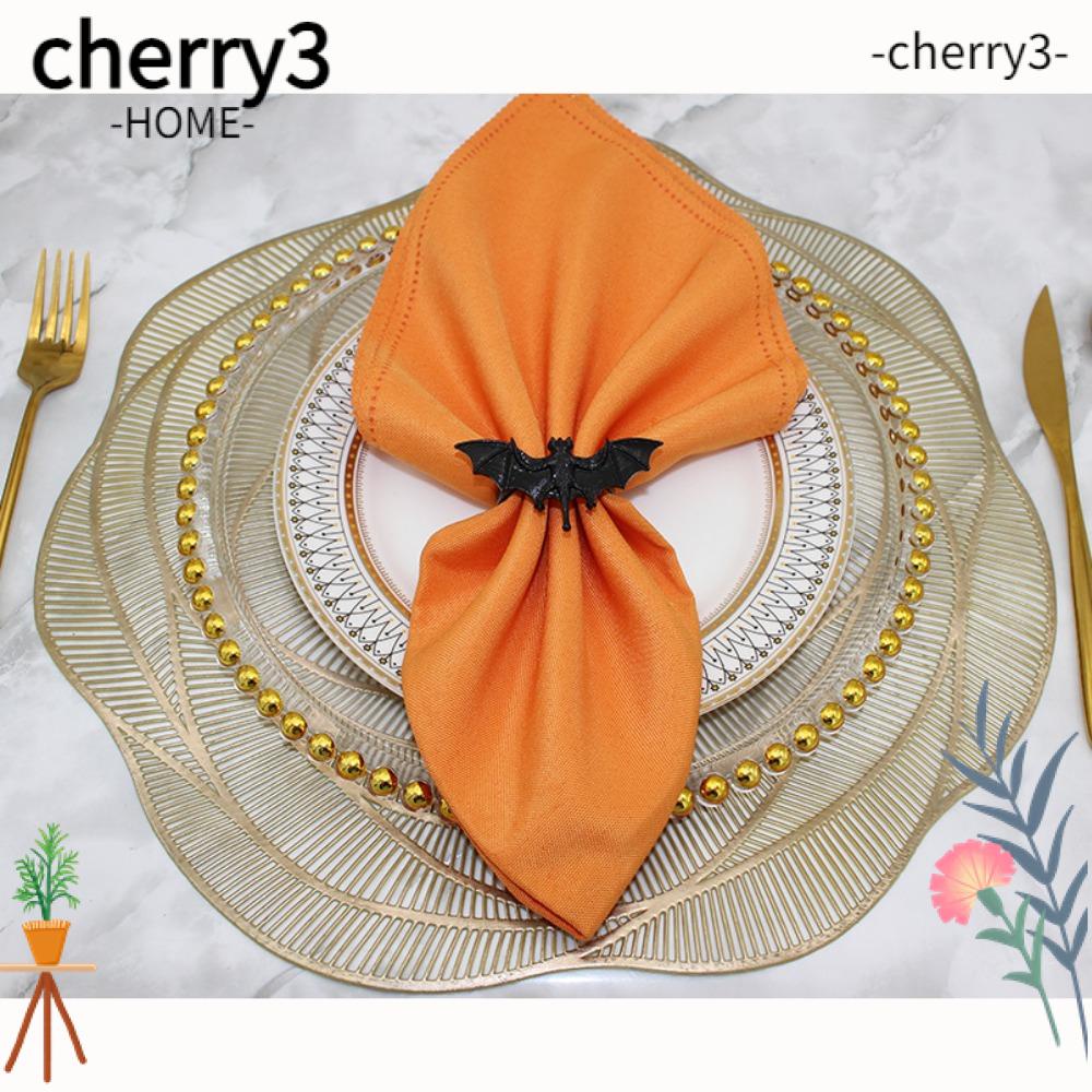 cherry3-แหวนรัดผ้าเช็ดปาก-โลหะผสม-สไตล์โมเดิร์น-ทนทาน-สีดํา-สําหรับตกแต่งโต๊ะอาหาร-ปาร์ตี้ฮาโลวีน-6-ชิ้น