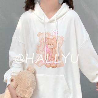 HALLYU  เสื้อผ้าผู้ญิง แขนยาว เสื้อฮู้ด คลุมหญิง สไตล์เกาหลี แฟชั่น  Korean Style Chic ins Beautiful A98J35B 36Z230909