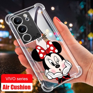 [พร้อมส่ง] เคสซิลิโคนใส ลายการ์ตูนมิกกี้เมาส์ กันกระแทก สําหรับ VIVO V29 5G V29E V29 Pro