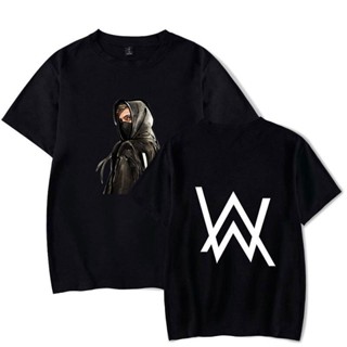 [S-5XL][COD] เสื้อยืดแขนสั้นลําลอง ผ้าฝ้าย 100% พิมพ์ลาย Alan Walker พลัสไซซ์ ของขวัญวันเกิด สําหรับผู้ชาย XS-S-5XL