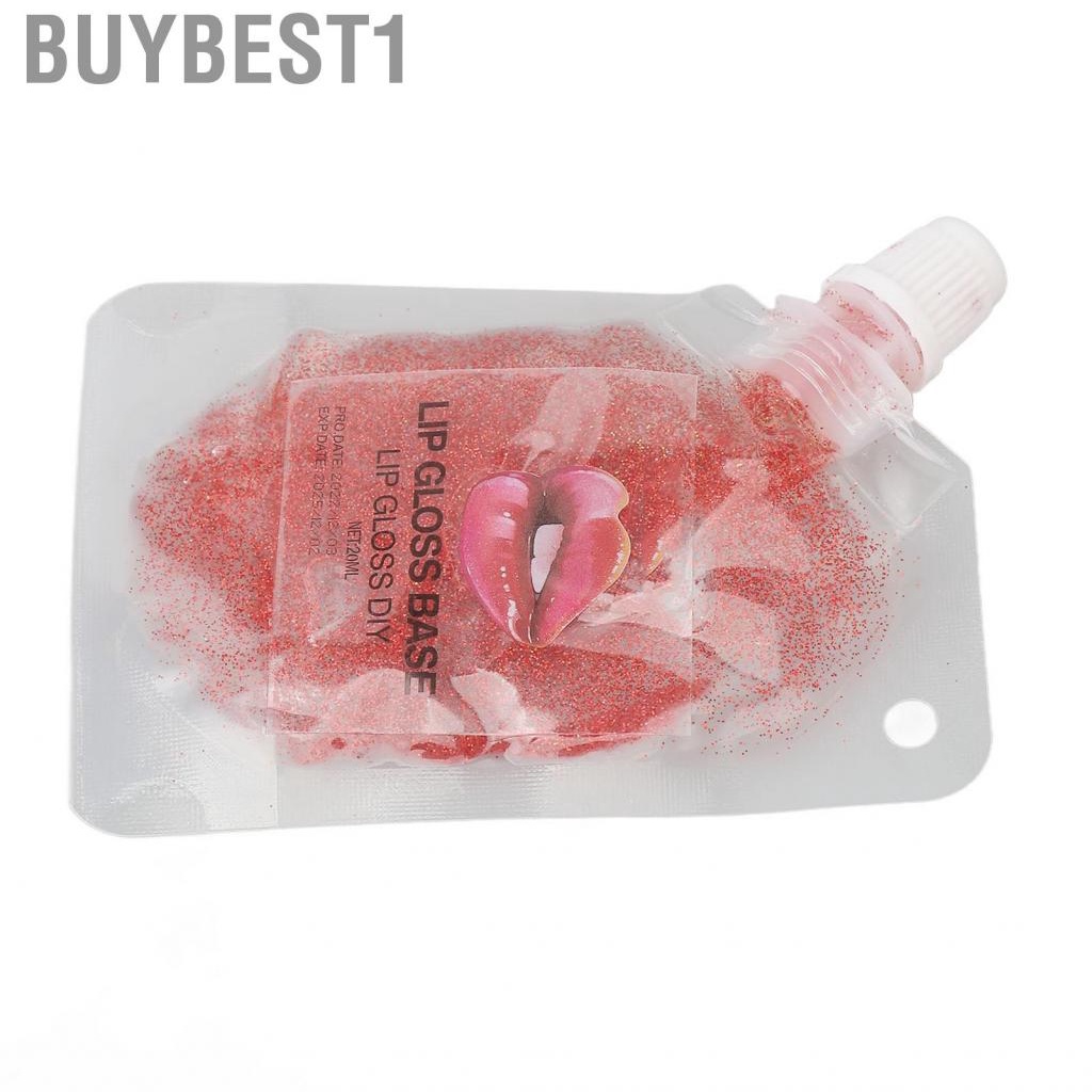 buybest1-glittering-lip-gloss-base-portable-nourishing-moisturizing-pearly-oil-diy-red-20ml-for-cosmetic