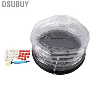 Dsubuy Mushroom Fruiting Chamber Erosion Resistant Transparent PVC Drainage Outlet Monotub Kit Inflatable with Pump for Home