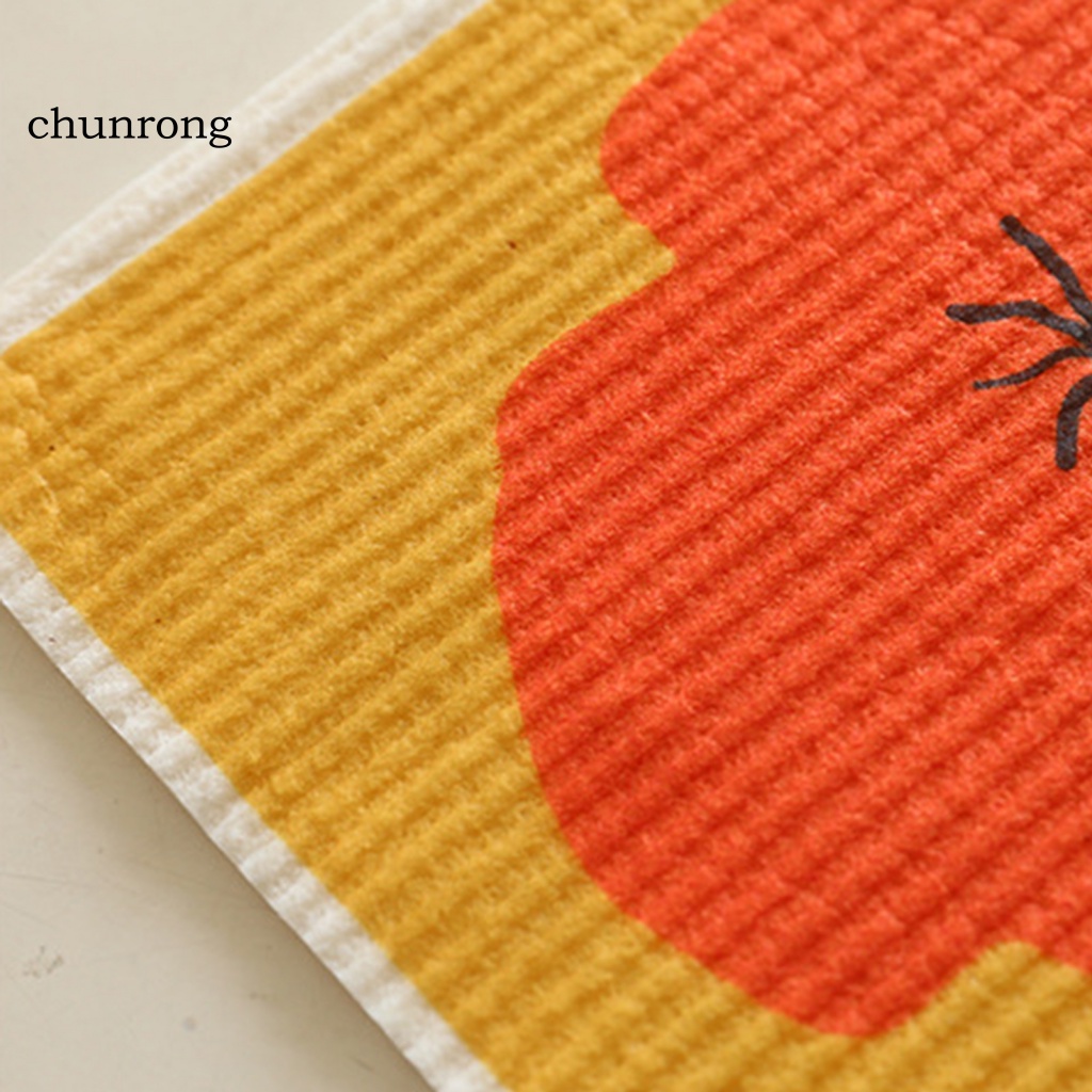 chunrong-ผ้าเช็ดจาน-ทรงสี่เหลี่ยมผืนผ้า-ดูดซับน้ํา-แห้งเร็ว-สําหรับห้องครัว