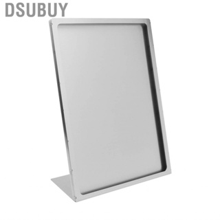 Dsubuy Vertical Sign Holder Tabletop Menu Display Stand Stainless Steel for Hotel Restaurant Desktop