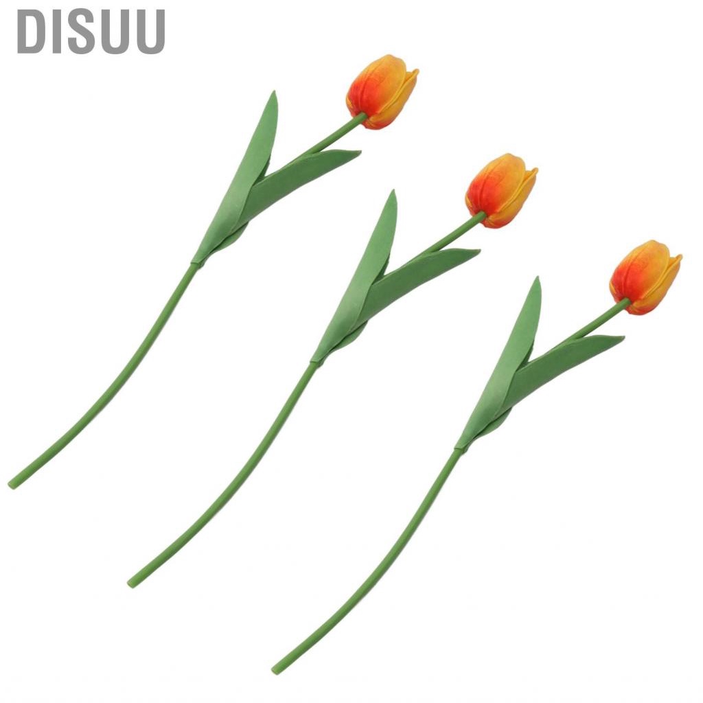 disuu-home-wedding-bouquet-artificial-tulips-real-touch-pu-flowers-orange