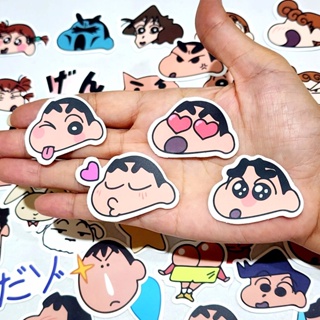 สติ๊กเกอร์ ชินจัง (หัวกลมๆ) ติดแน่น กันน้ำ ติดเคสมือถือ โน้ตบุ้ค ของใช้ต่างๆ (40 ชิ้น) Shin-chan sticker