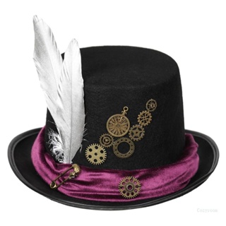 หมวกคอสเพลย์ สไตล์พังก์ Victorian Steampunk สําหรับงานปาร์ตี้