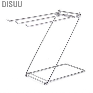 Disuu Floor Towel Holder  Foldable Rack Rustproof Easy To  Z Shaped Stainless Steel for Kitchen Home Accessories