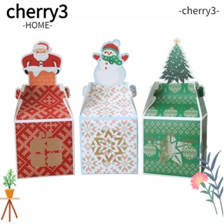 Cherry3 ถุงกระดาษใส่ขนม ลายคริสต์มาส 5 ชิ้น