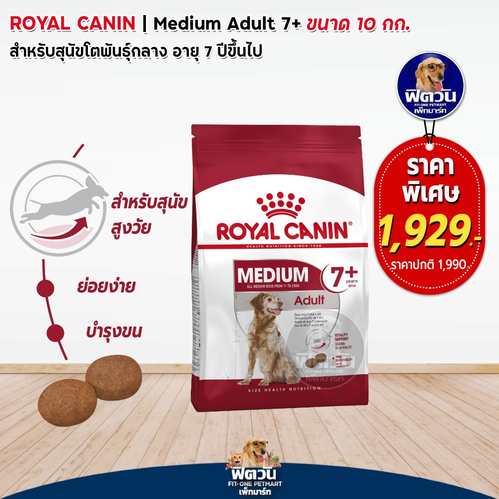 royal-canin-medium-adult-7-สุนัขพันธ์กลาง-อายุ-7ปี-ขนาด-10-กก