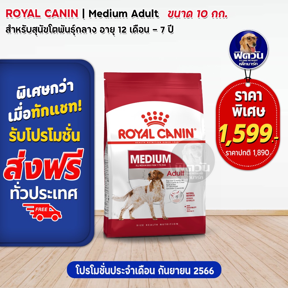 royal-canin-medium-adult-สุนัขโตพันธุ์กลาง-10กก