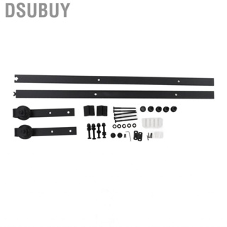 Dsubuy Smooth Quiet Barn Door Track Heavy Duty Sturdy Sliding Hardware Kit