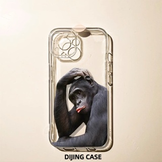 เคสโทรศัพท์มือถือแบบใส ลาย Orangutan สําหรับ Iphone 14promax 13Pro 11Pro 12mini 8plus7 6s xr xsmax
