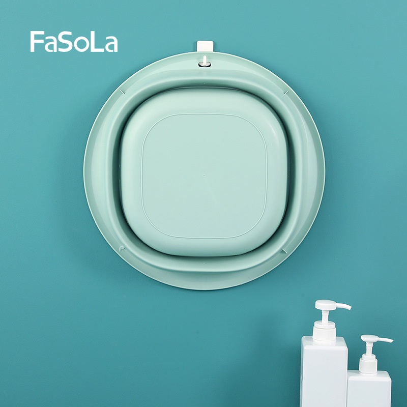 fasola-อ่างล้างหน้าพลาสติก-พับได้-แบบพกพา-สําหรับนักเรียน-ใช้ในครัวเรือน