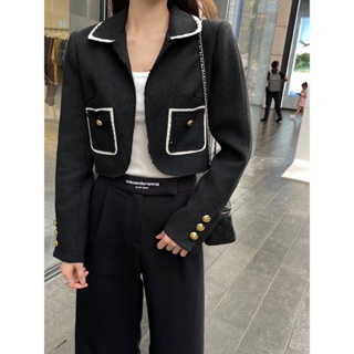 JOG6 CEL 23 autumn and winter New pocket decorative button design fashion all-match lapel short suit jacket temperament