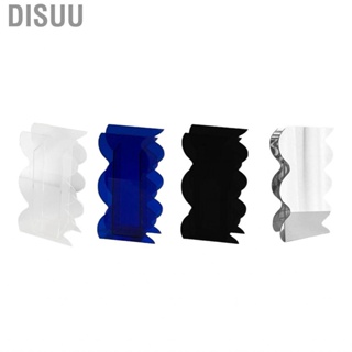 Disuu Tabletop Flower Vase Modern Acrylic Decorative Unique Wavy Shape Floral for Bedroom Living Room Home Decoration