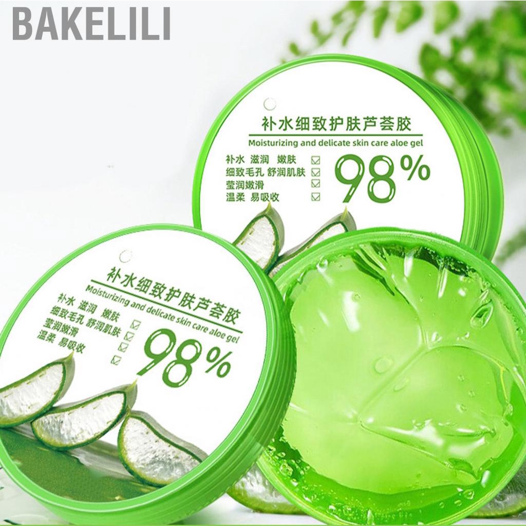 bakelili-skin-aloe-vera-gel-after-sun-moisture-easy-apply-improve-dryness-shrink-pores-for-daily-use