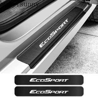 สติกเกอร์คาร์บอนไฟเบอร์ ป้องกันรอยขีดข่วน สําหรับติดขอบประตูรถยนต์ Ford Ecosport จํานวน 4 ชิ้น