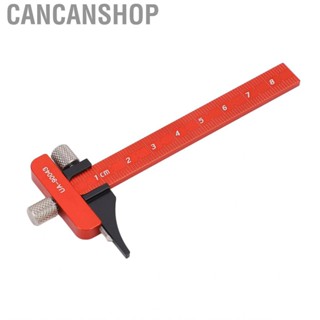 Cancanshop T Square  Aluminum Alloy Adjustable Easy Operation Sliding Gauge Sewing Ruler for Woodworking