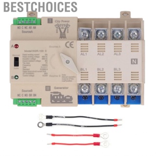 Bestchoices 4P Automatic Transfer Switch Module 63A 220V White Dual Power for Home