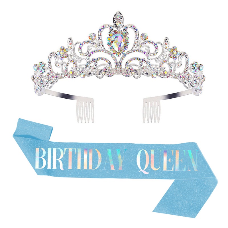 มงกุฎวันเกิด-และชุดสายสะพาย-ราชินีวันเกิด-สําหรับผู้หญิง-มงกุฎราชินี-มงกุฎวันเกิด-มงกุฎคาดศีรษะ