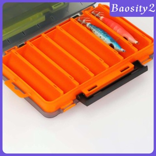 [Baosity2] กล่องเก็บอุปกรณ์ตกปลา น้ําหนักเบา สองด้าน สําหรับสกรู น้ําจืด น้ําเค็ม