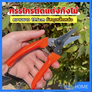 กรรไกรแต่งกิ่งไม้ เหล็กคาร์บอน สำหรับใช้ในสวน ด้ามกระชับมือ garden shears