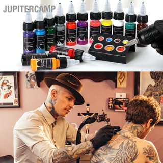 JUPITERCAMP 210ml Tattoo Ink 14 สี Professional Pigment ชุดสำหรับ Tattooist Skin Body Art