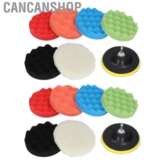 Cancanshop Polishing Sponge Pad  No Damage Standard Size Wear Resistant Hand Buffing Pads for Cleaning Auto Surfaces