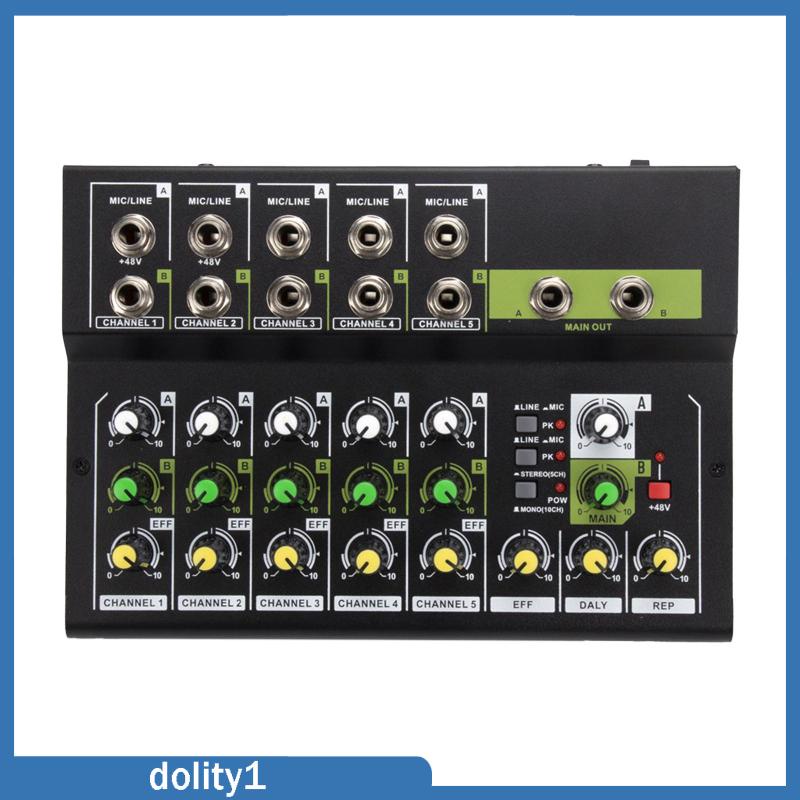 dolity1-เครื่องผสมเสียงสตูดิโอ-คอนโซลผสมเสียง-10-ช่องสัญญาณ-ควบคุมเสียง-สําหรับดีเจ-บันทึกเสียง