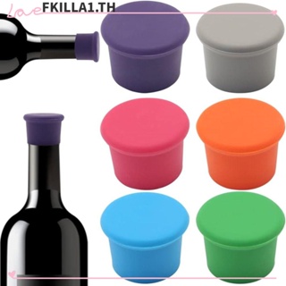 Faccfki จุกไม้คอร์กขวดไวน์ ซิลิโคน ซิลิกาเจล 1.42 นิ้ว หลากสี ใช้ซ้ําได้ สวยงาม สําหรับปิดขวดไวน์แดง 12 ชิ้น