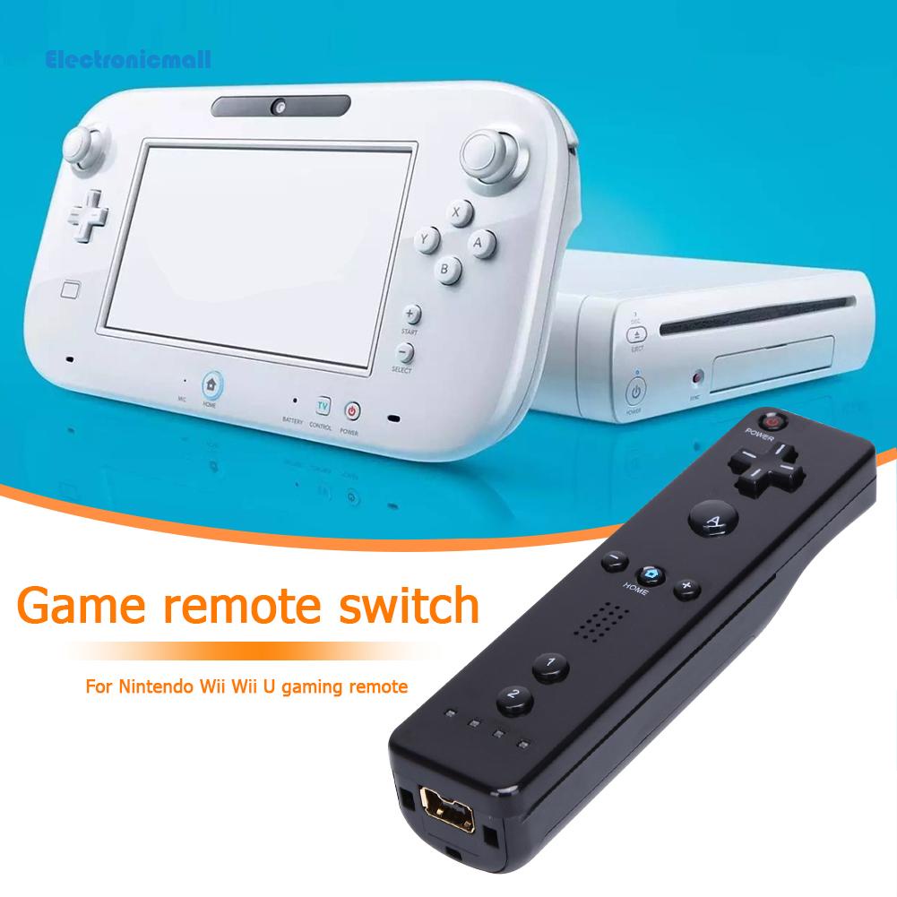 electronicmall01-th-รีโมตคอนโทรลเกมคอนโซล-สีดํา-สําหรับ-nintendo-wii-wii-u