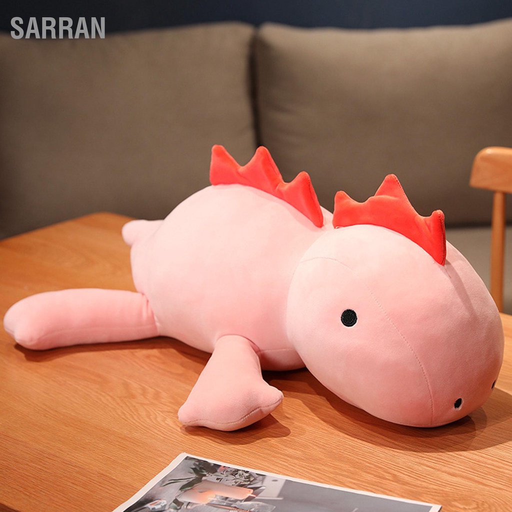 sarran-หมอนตุ๊กตาไดโนเสาร์ถ่วงน้ำหนัก-17-7-นิ้ว-หมอนไดโนเสาร์ยัดไส้ผ้าฝ้าย-pp-สำหรับนอนสีชมพู