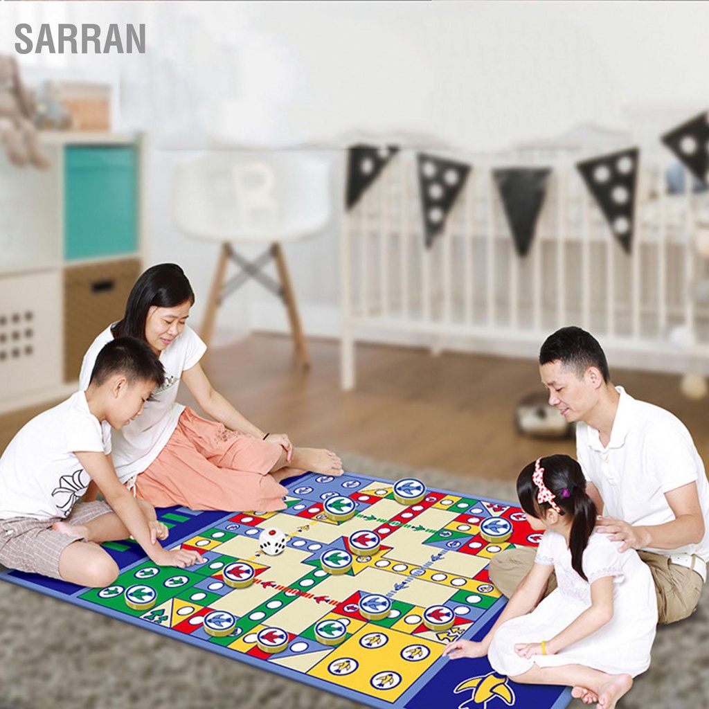 sarran-เด็กหมากรุกบินพรมเด็กตลกคลานเล่นเสื่อครอบครัว-party-board-เกมหมากรุกชิ้น