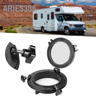 Aries306 8in การเปิด Portlight Black การติดตั้งทรงกลมง่าย Universal สำหรับเรือยอชท์เรือ RV