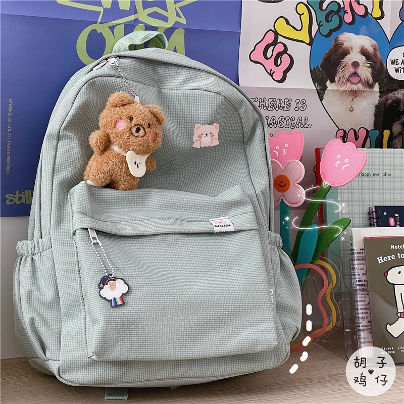 taidu-กระเป๋าเป้สะพายหลัง-กระเป๋านักเรียน-ความจุสูง-ระบายอากาศได้ดี-สีแคนดี้-สไตล์ญี่ปุ่น-สําหรับผู้หญิง