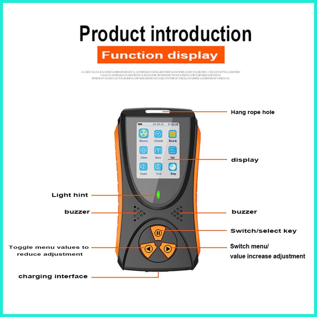 geigercounter-เครื่องตรวจจับรังสีนิวเคลียร์ไฟฟ้า-แม่เหล็กไฟฟ้า-ลิ้นตรวจจับรังสี