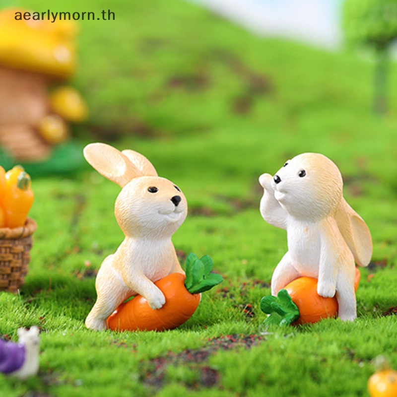 aa-ตุ๊กตากระต่ายแครอทเรซิ่น-ขนาดเล็ก-สําหรับตกแต่งบ้าน
