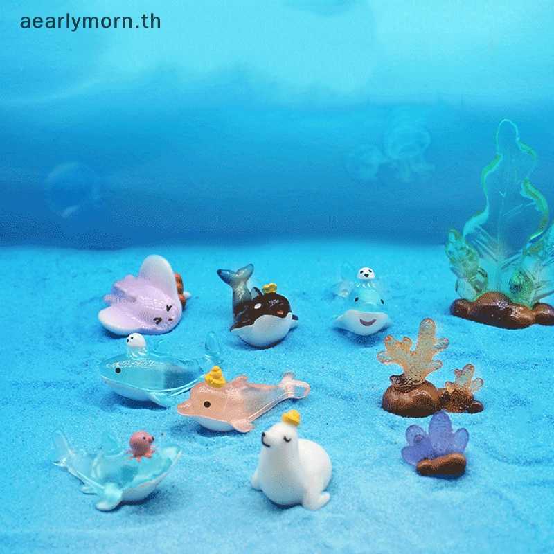 aa-ตุ๊กตาเรซิ่น-รูปการ์ตูนสัตว์ทะเลน่ารัก-สําหรับตกแต่งบ้าน-diy-th