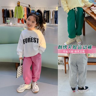 Girls spring sports pants 2023 new childrens casual sweatpants loose leggings babys foreign pants all-match RZCQ