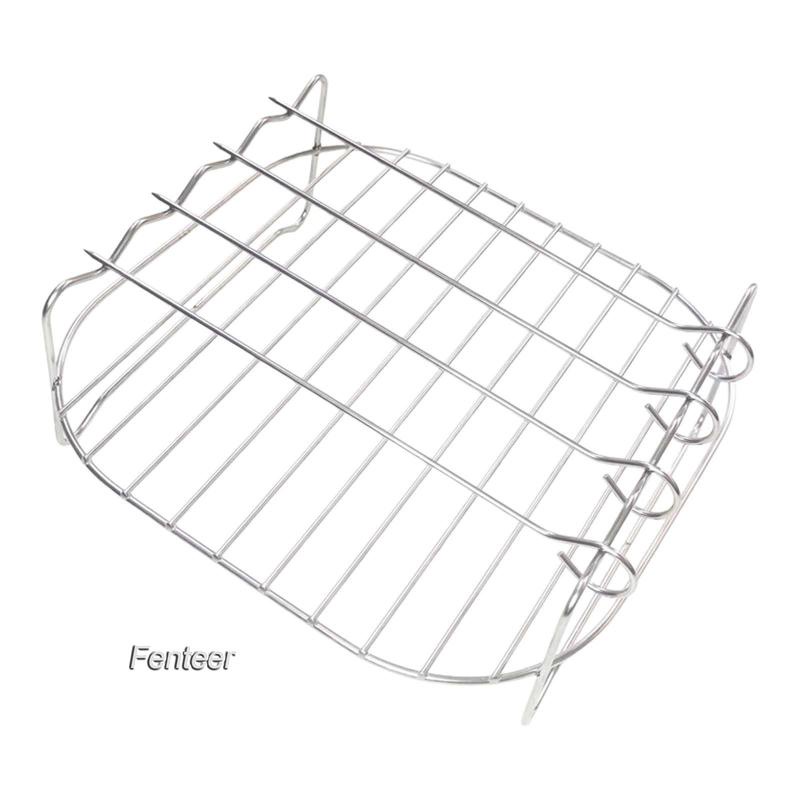 fenteer-ชั้นวางเตาทอดบาร์บีคิว-สองชั้น-สําหรับพิซซ่า-อาหารเช้า