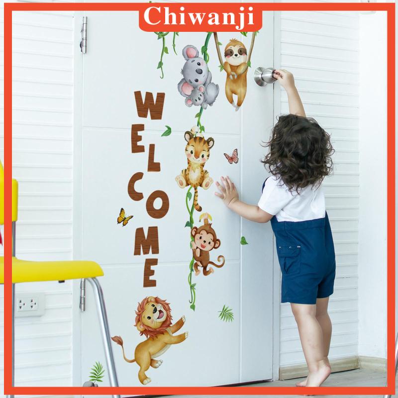 chiwanji-สติกเกอร์วอลเปเปอร์-ลายตัวอักษร-welcome-diy-สําหรับติดตกแต่งผนังบ้าน-ห้องนอนเด็ก