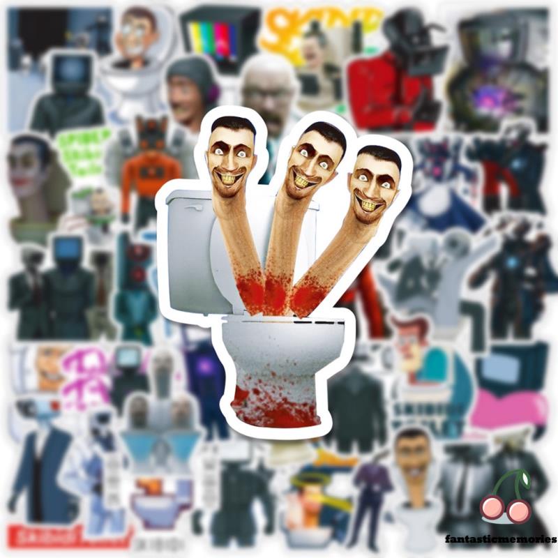 skibidi-toilet-series-stickers-50pcs-set-waterproof-diy-decals-doodle-stickers