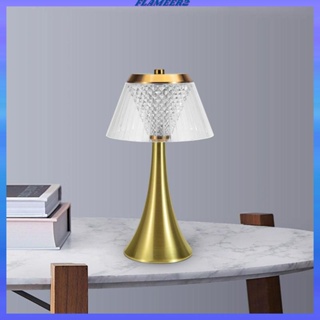 [Flameer2] โคมไฟตั้งโต๊ะ ควบคุมสัมผัส สไตล์โมเดิร์น สําหรับตกแต่งห้องนอน ห้องนั่งเล่น โซฟา โต๊ะรับประทานอาหาร