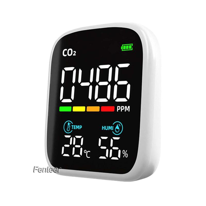 fenteer-เครื่องวัดอุณหภูมิความชื้นดิจิทัล-co2-สําหรับร้านอาหาร-โรงแรม-สํานักงาน